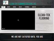 Tablet Screenshot of cleantekflooring.com